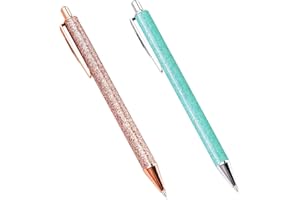 ARVAKR 2 Pack Craft Weeding Pens, Essential Adhesive Vinyl Tool, Precision Needle Retractable Pin Pen for Craft Weeding, Vinyl Air Release or Car Puncturing Installation, Rose Gold and Turquoise