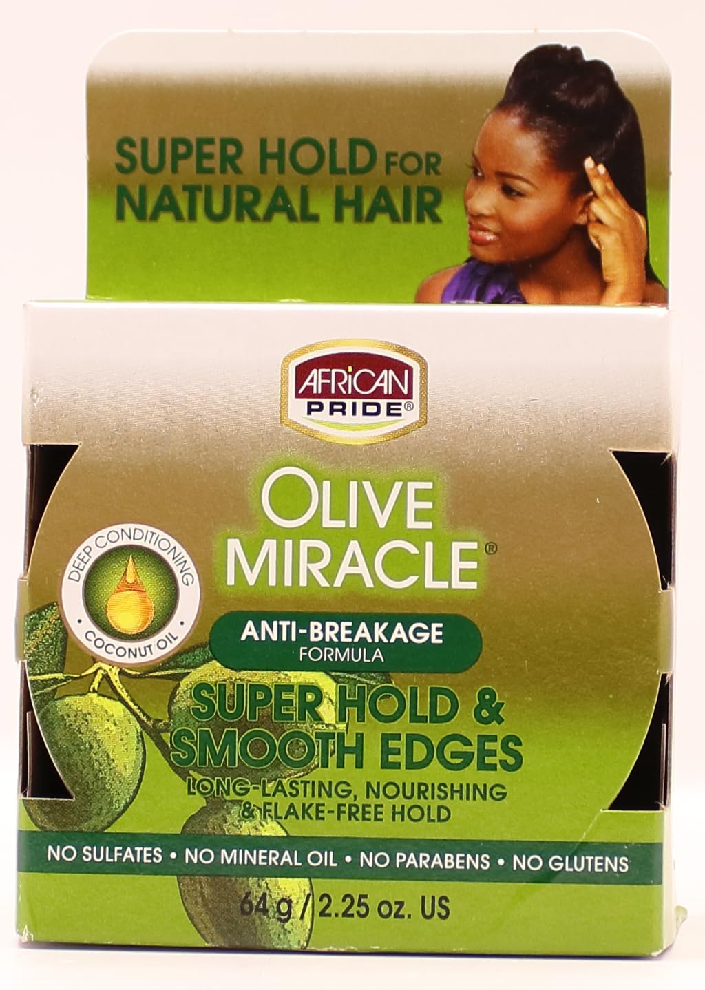 African Pride Olive Miracle Silky Smooth Edges 64 g/2.25 oz