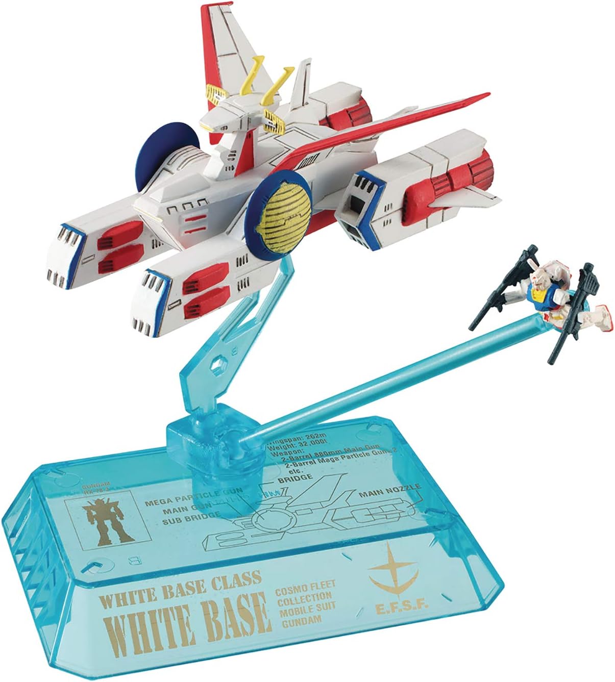 Cosmo Fleet Collection: Mobile Suit Gundam Efsf Pegasus Class Assault Craft Mini Figure
