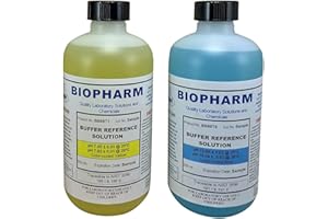 BIOPHARM pH Buffer Calibration Kit: 2×250-mL (8.4 fl oz) Bottles, one pH 7.00 and one pH 10.00 — NIST Traceable Reference Standards