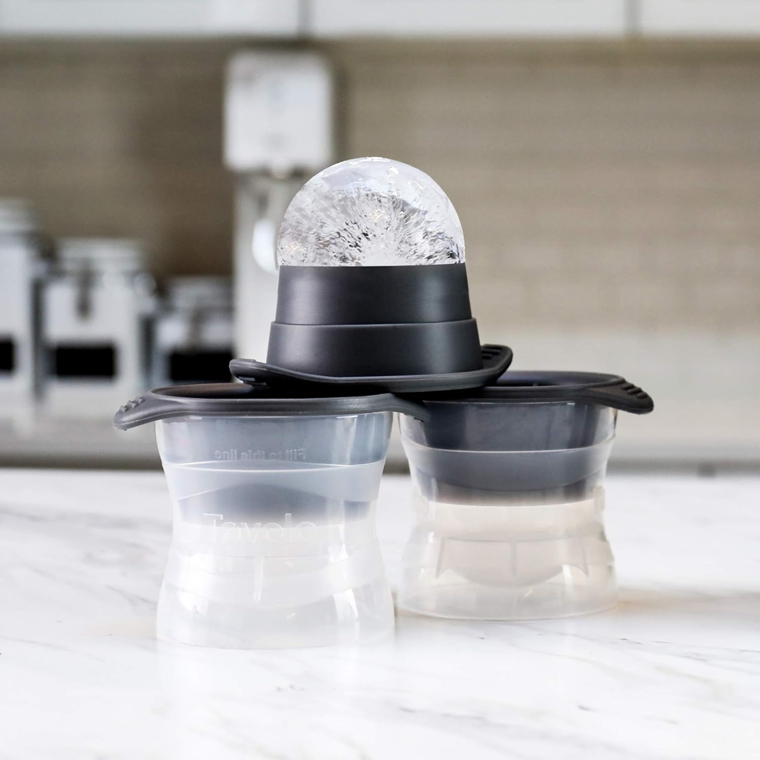 Tovolo Sphere Ice Molds - Set of 2: Ice Cube Molds: Kitchen & Dining