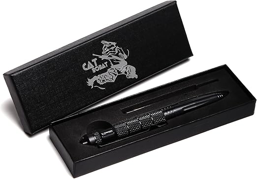 Amazon Co Jp Catsobat ミリタリーツール タクティカルペン 武術 軍用 防犯用 ペン回し芸当ツール 強靭ボディ ファッション タクティカルペン 予備ペン付き タイプ1 ホビー