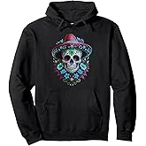 Halloween Sugar Skull Skull Dia De Los Muertos Calavera Pullover Hoodie