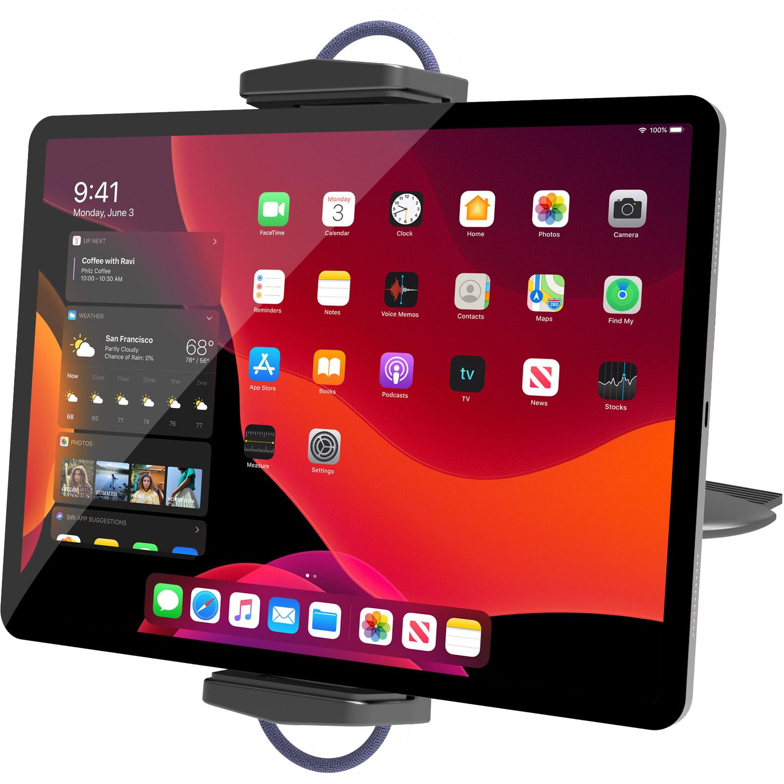 APPS2Car for Sturdy iPad Holder for Car CD Slot Tablet Mount, 2-in-1 Universal 4.7-13