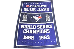 1992/1993 Toronto Blue‘’ Jays World Series Champions Banner Flag 3-Foot by 5-Foot