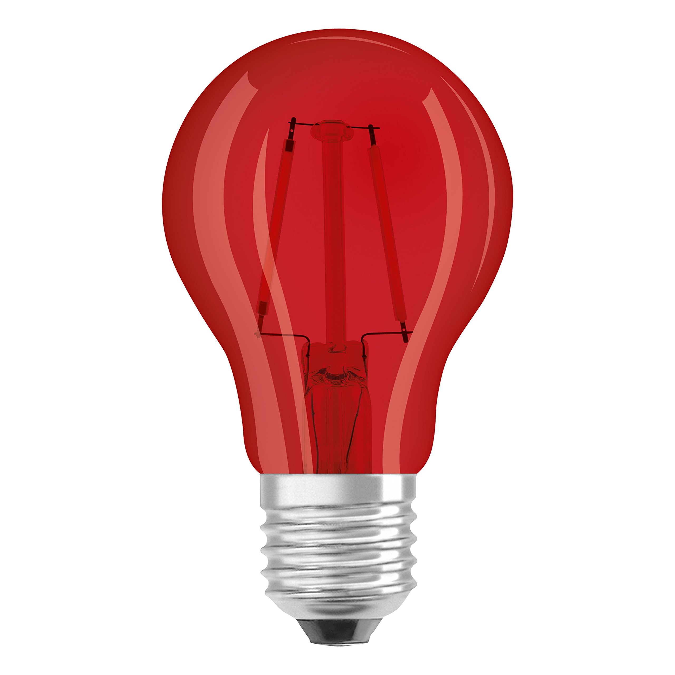 Osram Bulb Shape Star Classic A Décor LED Lamp, Glass, Red, E27, 4 W