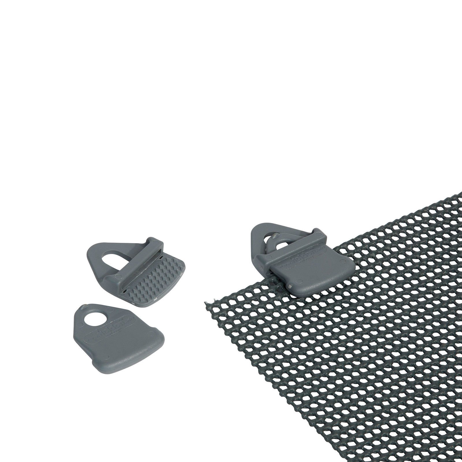 Bo-Camp 4217000 - Tarp clips, 4 units, grey