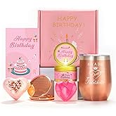 Birthday Gifts for Women,Gifts Basket for Women Rose Bath Relaxing Gift Set Self Care Package Unique Female Happy Birthday Gift Ideas Box for Mom Sister Best Friend Coworker Birthday Presents