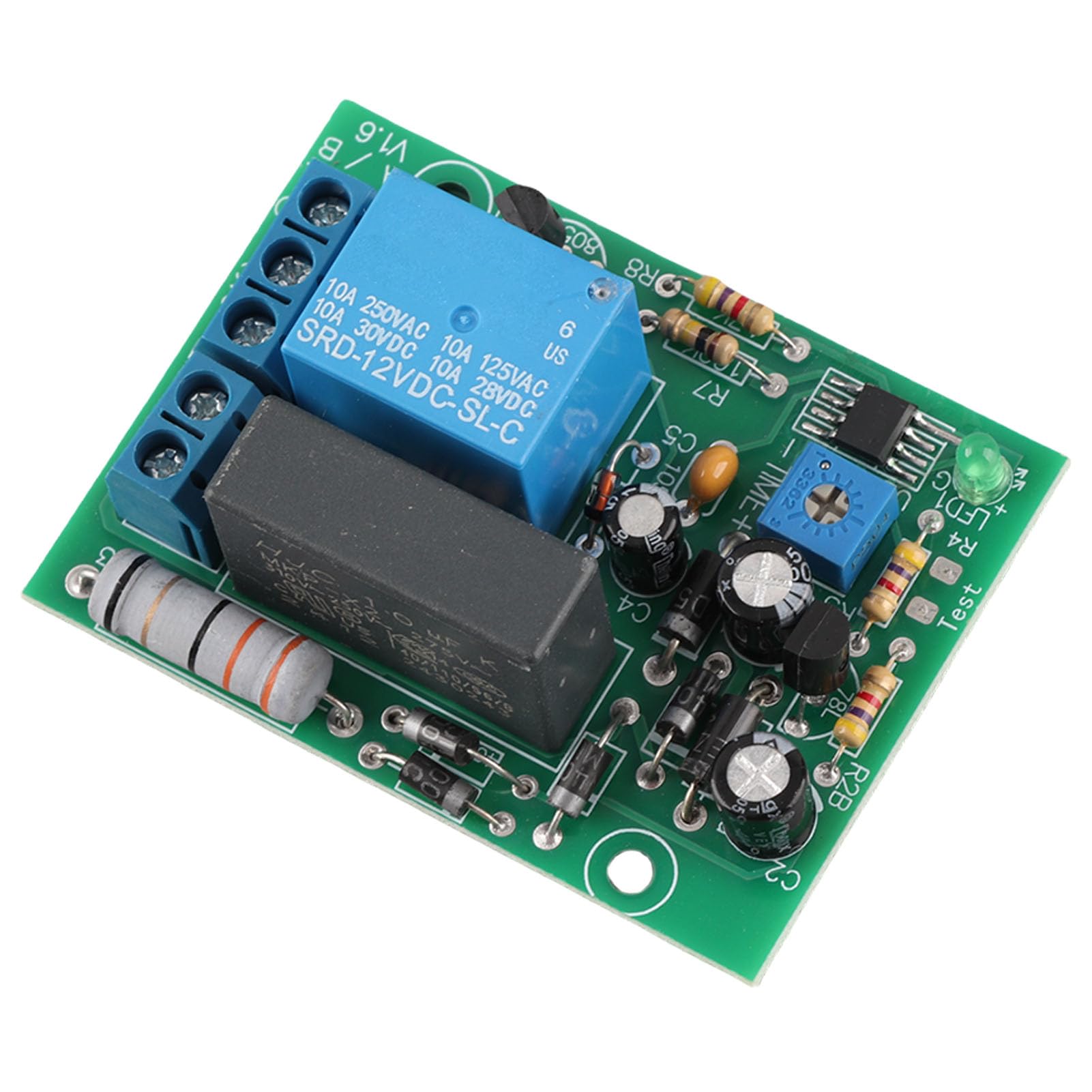Adjustable Time Delay Relay Module AC 100-250V Input 0-10s Turn Off Switch Timer for Lights Motors Appliances (0~10s Delay Time)