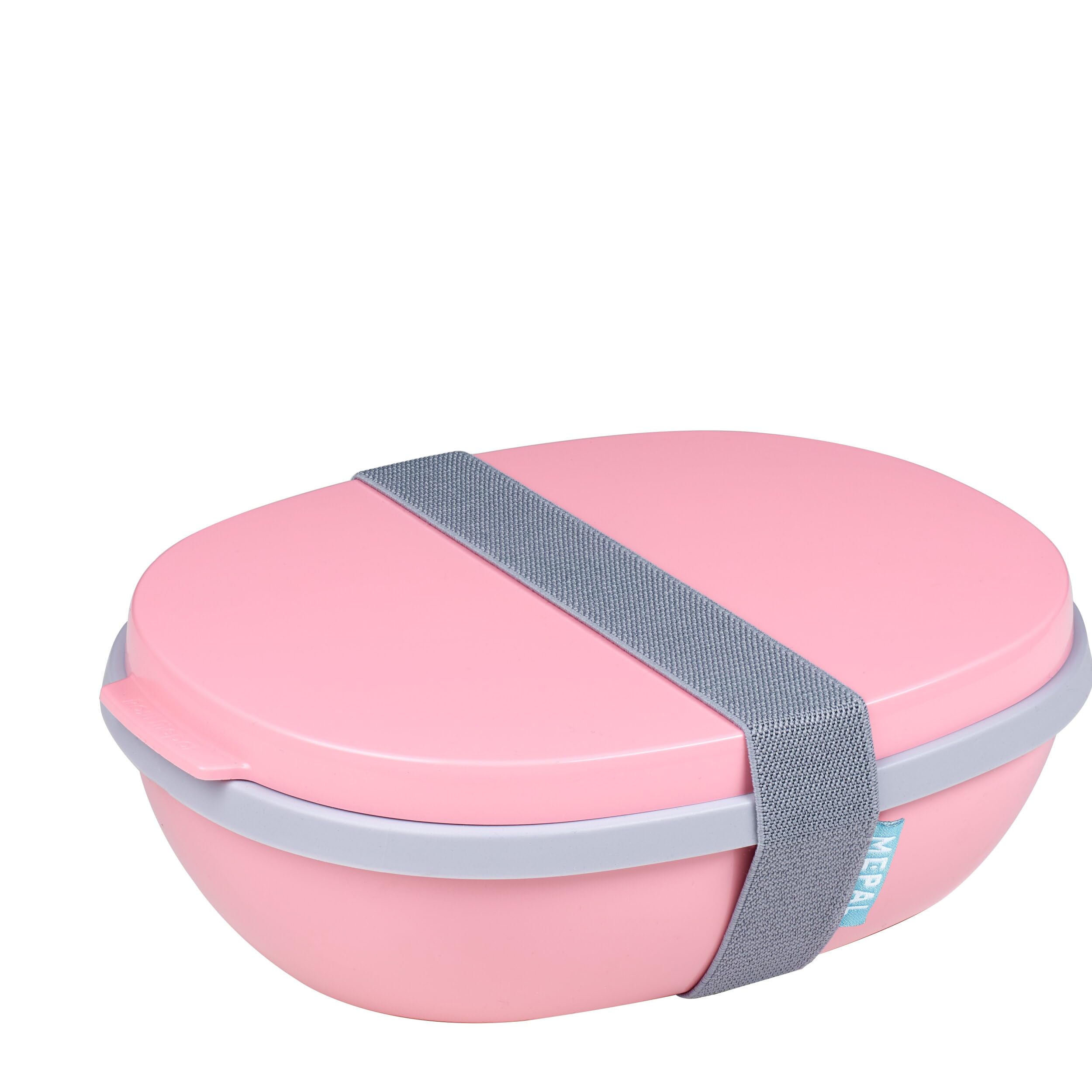 Mepal – Lunchbox Ellipse Duo – Lunch Box for Adults & Salad Box to Go - Practical Lunch Box for A Healthy Lunch – Ideal for Sandwiches, Salads & Leftovers - 825 ml + 600 ml - Nordic Pink