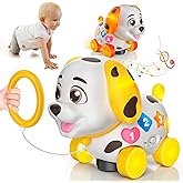 Baby Toys 6-12 Month, 1st First Birthday Gift for 1 Year Old Boys Girls, Musical Crawling & Walking Puppy Toy 6 7 8 9 10 12-18 Month Old Bilingual Learning Developmental Toy