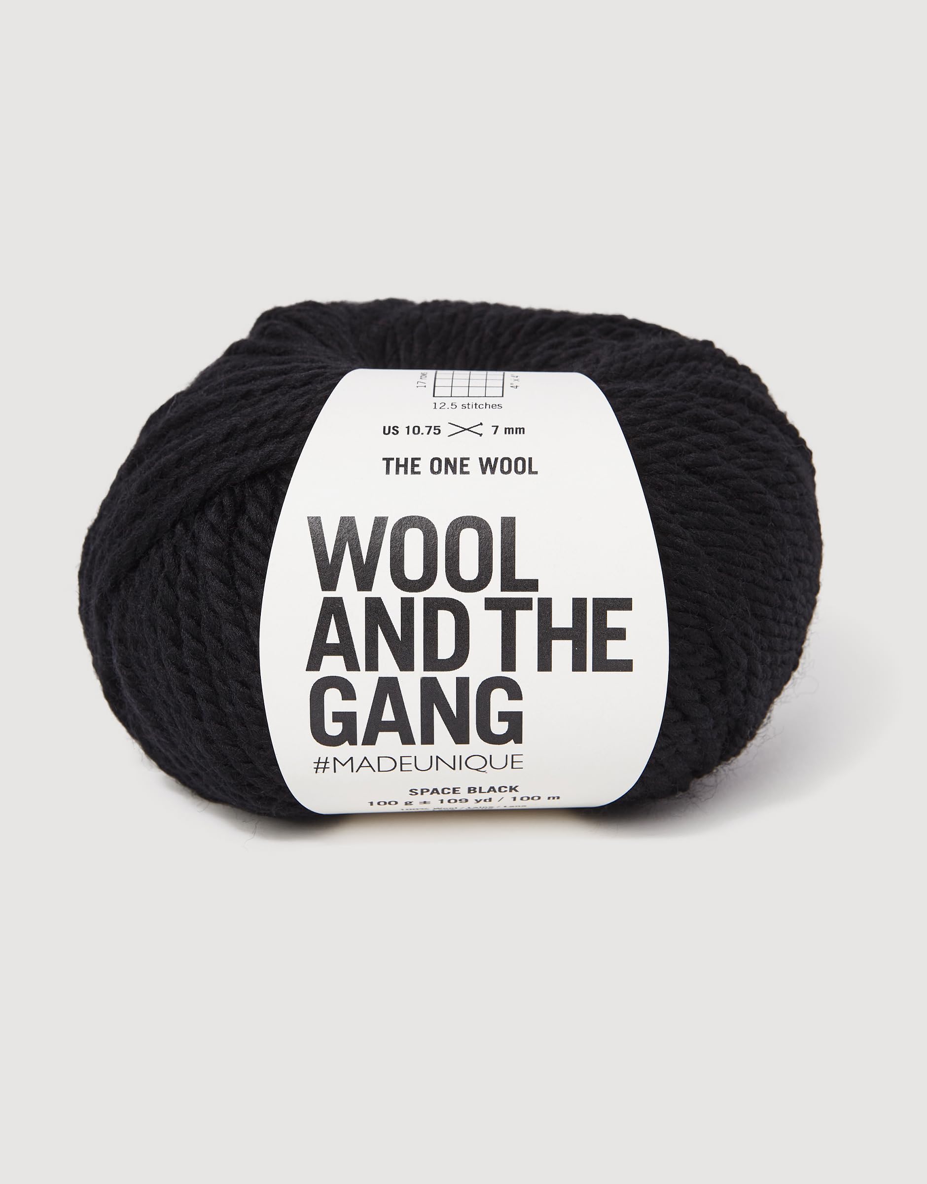 Wool and the Gang The One Wool, Space Black, 100g, Chunky