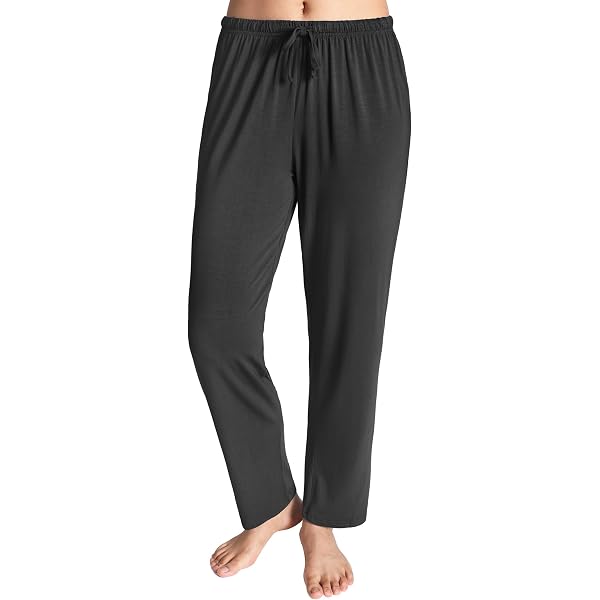 Dagi Damen High Waist Satin Hose Mit Beinriemen - Pyjama Hose Aus Viskose In Lila, Größen 36-42