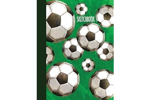 Sketchbook: Soccer Sketchbook, Blank White Paper 100 Pages of 7.4 x 9.7 inches for Drawing, Graffiti, Manga or Sketching, Doo
