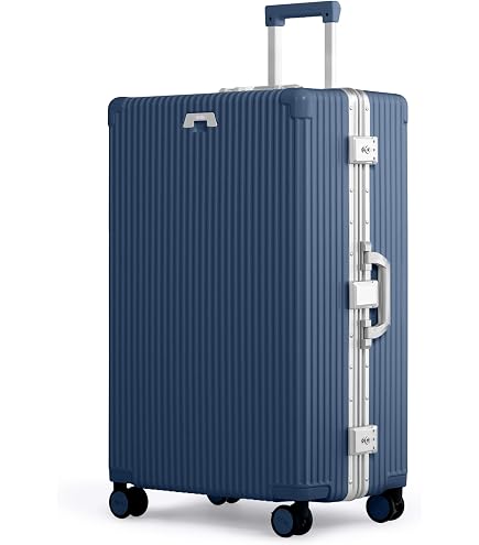 Amazon.com | Nobl Travel Zipperless Check In Suitcase - Aluminum