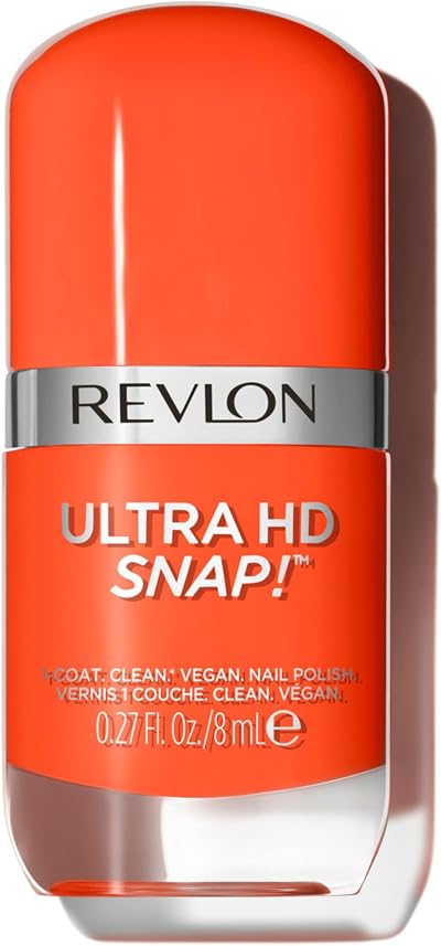 Revlon Ultra HD Snap Nail Polish 8 ml Hot Stuff Vegan Quick Dry One Coat
