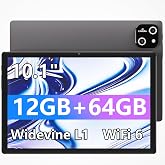 ITMEIPC Tablet, 10.1 inch Android Tablet, Octa-core Processor, 12GB RAM 64GB ROM (Up to 1TB), 1280x800 HD IPS Touchscreen, 2 Years Protection, WiFi 6 BT 5.4, 6000mAh, Dual Camera, Widevine L1