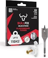 Bullfix Universal Plasterboard Fixings Heavy Duty 6 Pack 116kg Load