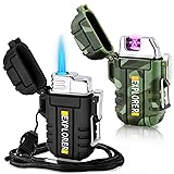 2 Pack Waterproof Lighter Outdoor Windproof Torch