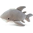 Puzzled Plush Shark Huggie Bank