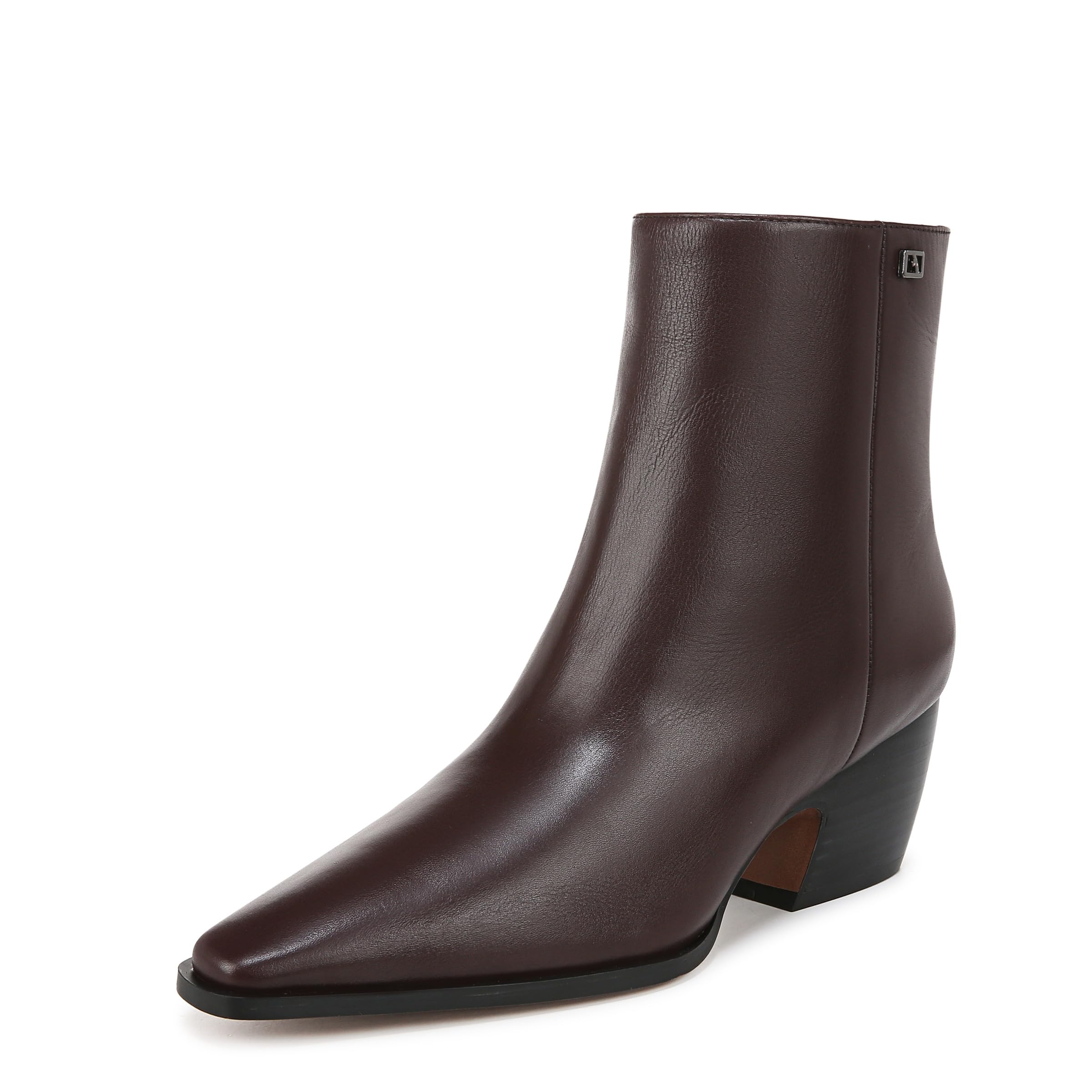 Franco Sarto Womens Vivian Western Ankle Boot Castagno Brown Leather 8.5 W