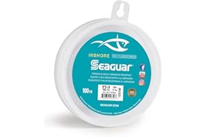 Seaguar Inshore 100% Fluorocarbon Fishing Leader For Shore & Flat Fishing, Multiple Sizes