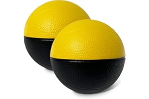 Botabee 4" Foam Basketball for Indoor Mini Hoop - 2-Pack Mini Hoop Ball - Easy-Grip Replacement Basketball - Soft and Compact Mini Foam Basketball Ideal for Kids and Adults