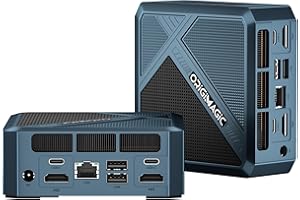 ORIGIMAGIC N1 Lite Ryzen 7 5700U Mini PC, 32GB DDR4 1TB M.2 NVMe SSD Mini Computer, Full Function USB C/Wi-Fi 6E/BT 5.2/Dual 