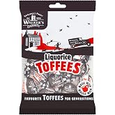 Walkers' Nonsuch Liquorice Toffees | with Condensed Milk &amp; Black Treacle | Imported from the UK | Traditional British Candy | Old Fashioned Licorice Toffee | 5.29 Oz (150g)