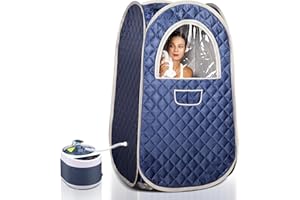 TaTalife Portable Sauna, Steam Sauna Full Body, Newly Upgraded Large Space Sauna, Quick-Folding Sauna Spa Tent, Includes 4L Steamer