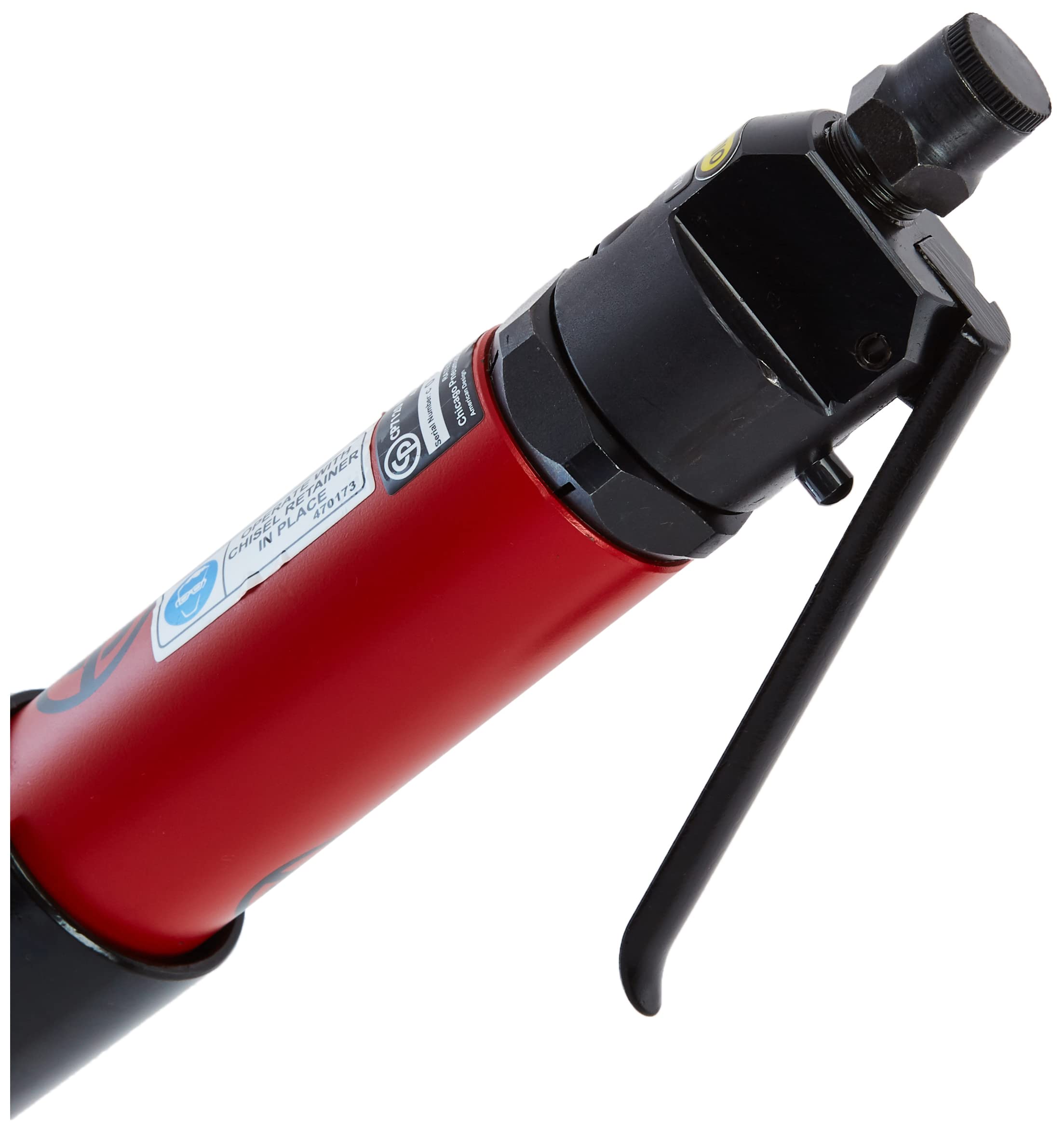Chicago Pneumatic CP7120 Air Powered Adjustable Needle Scaler and Chisel, 4,600 BPM, Red