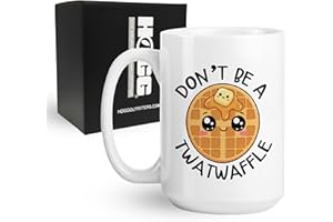 Hogg Twatwaffle Mug, 15 oz Ceramic Sarcastic Coffee Cup, Don't Be A Twatwaffle Coffee Mug, Sarcastic Gifts For Women, Gag Gif