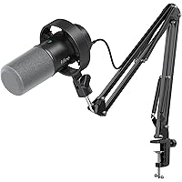 FIFINE Dynamic Microphone with Boom Arm Bundle, XLR/USB Podcast Recording Microphone Kit, Vocal Microphone for Streaming Voic