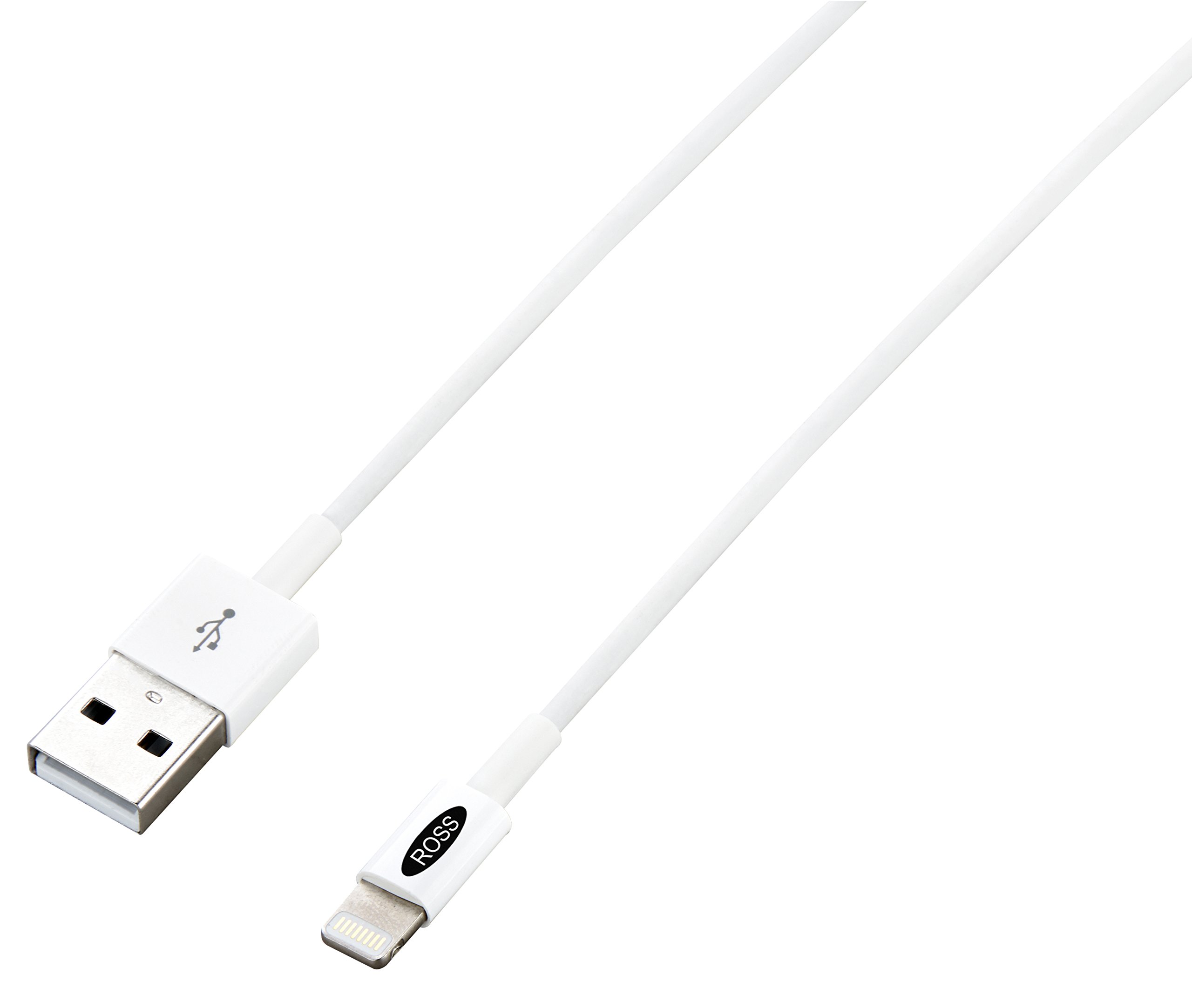 Ross ALCW12-RO Lightning to USB Sync and Charge Cable, White