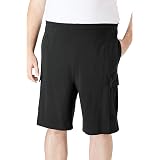 KingSize Men's Big & Tall Gauze Cargo Shorts - Elastic Waist Comfort