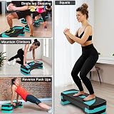 Xn8 Sports Exercise Steppers Adjustable Height 10 15 20 cm, Sturdy view 3