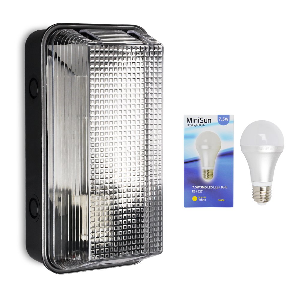 Modern Outdoor Heavy Duty SMD LED Anti Vandal Plastic Bulkhead Wall