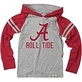 Wes and Willy Youth Boys College Long Sleeve Hooded T-Shirt Striped Jersey Hoodie