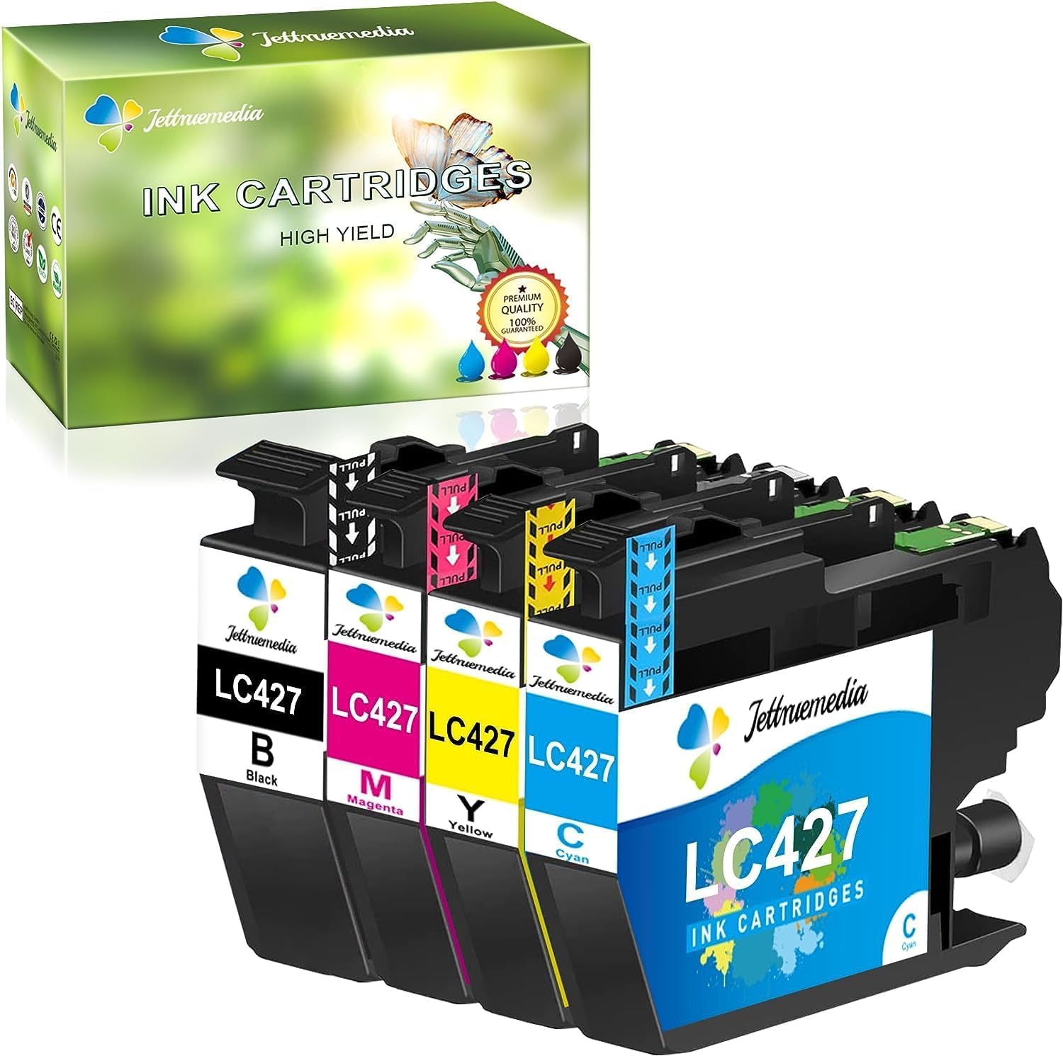 LC427 LC-427 Ink Cartridges Multipack for Brother LC427XL Compatible with MFC-J5955DW MFC-J6955DW MFC-J6957DW MFC-J6959DW HL-J6010DW MFCJ5955DW MFCJ6955DW MFCJ6957DW MFCJ6959DW 6010DW Printer(4 Pack)