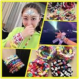 kuou Ofeon 1200 Pcs Pony Beads Acrylic Colorful Craft Beads 6x8mm view 5