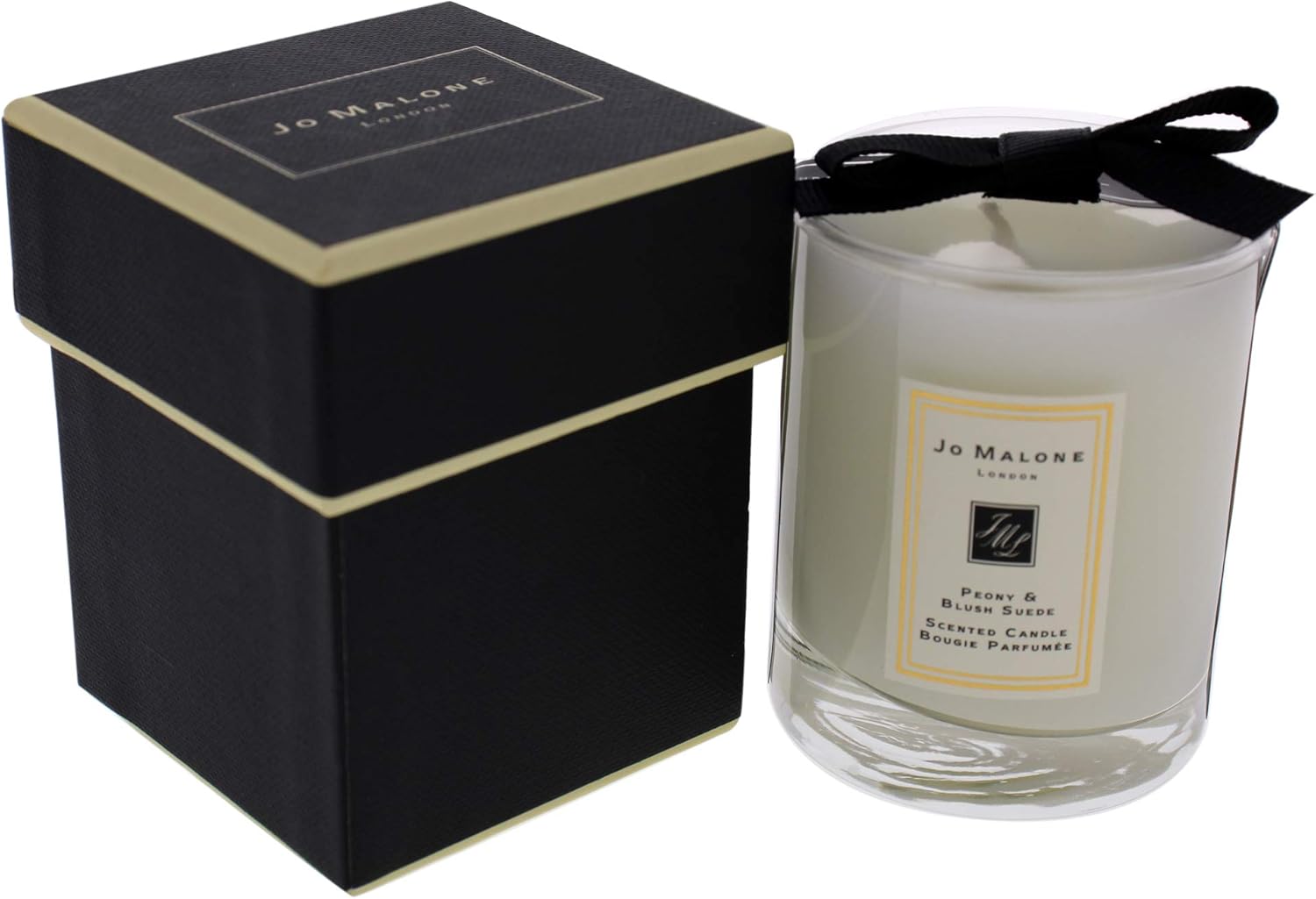 peony & blush suede candle