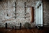 AOFOTO 8x6ft Gym Dumbbell Backdrop Indoor Sports