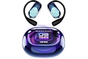 IGNALU Language Translator Earbuds, 3-in-1 Translation Earbuds with 144 Languages Online, Bluetooth 5.4 Intelligent Touch Screen Ear Buds Real Time (Blue)