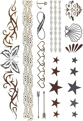 Bijoux De Peau Carte De Stickers Tattoo Tatoo Autocollant