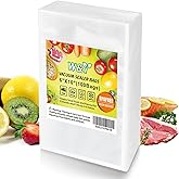 W&Y 100 Single-Ply Vacuum Sealer Bags (6"x10" Quart) – Pre-Separated, Commercial Grade, BPA Free for Food Storage, Sous Vide & Meal Prep – 1 Pack (100 Count)