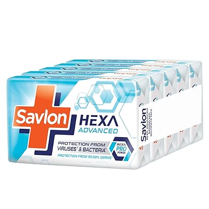Savlon Hexa Advanced Germ Protection Bathing Soap (125g x 5)