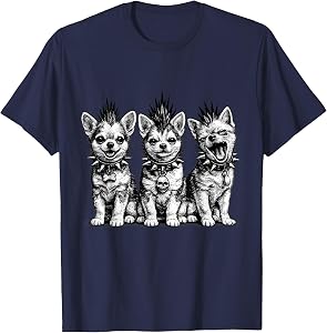 Punk Chihuahua Tee Funny Small Dog Big Attitude Chi Lover T-Shirt