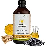 Kerala Ayurveda Balaswagandhadi Thailam Ayurvedic Body Oil, 6.76 fl oz | Relaxes Body &amp; Calms Mind, Balances Vata &amp; Pitta, Supports Muscle Strength &amp; Energy, Contains No Mineral Oil or Parabens