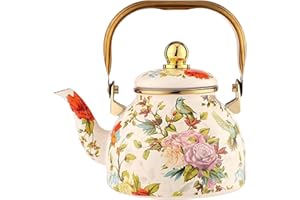 IEUDNS Tea Kettle Teapot Water Milk Warmer Multiuse Office Juice Water Jug Camping Gifts with Lid Large Capacity Coffee Pot E