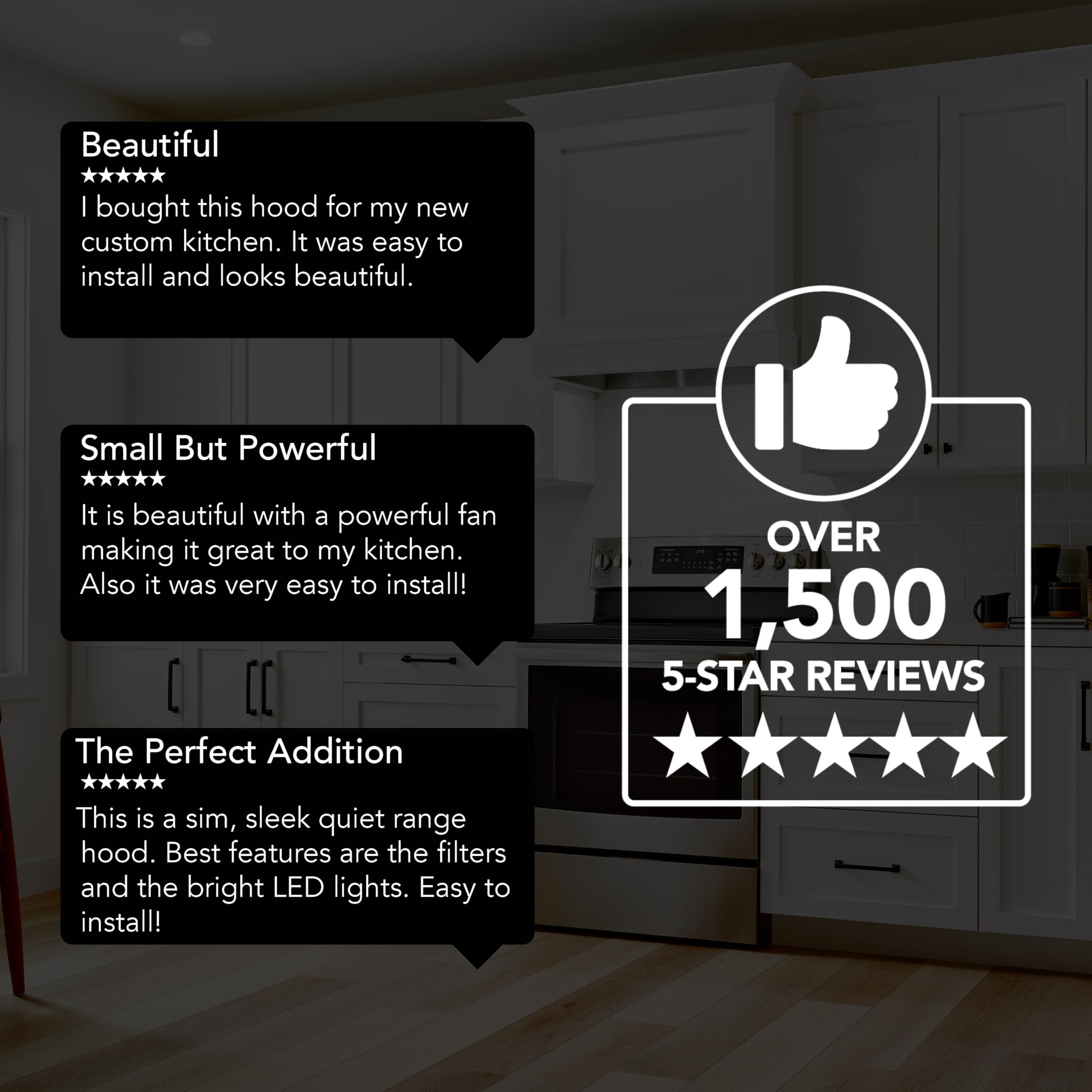 Broan-NuTone PM300SS Custom Power Pack Range Hood Insert with 2-Speed Exhaust Fan and Light, 300 Max Blower CFM, Stainless Steel, 21-Inch Built